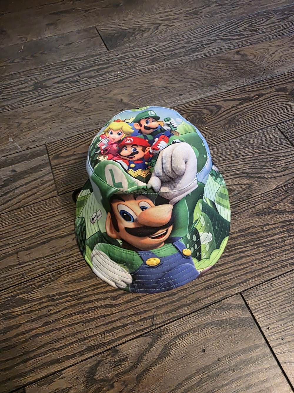 Nintendo Super Mario Luigi Kids Bucket Hat - Green